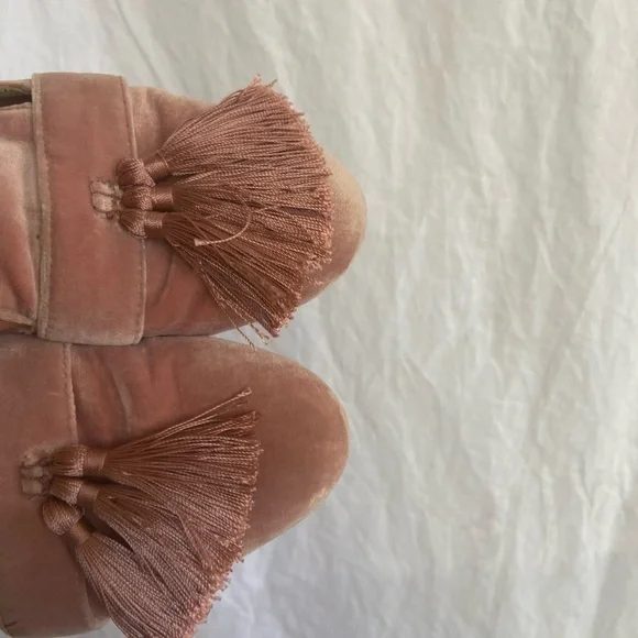 BIRDIES Velvet Triple Tassel Robin Slides Slippers Flats Shoes Size 7 - Picture 8 of 9